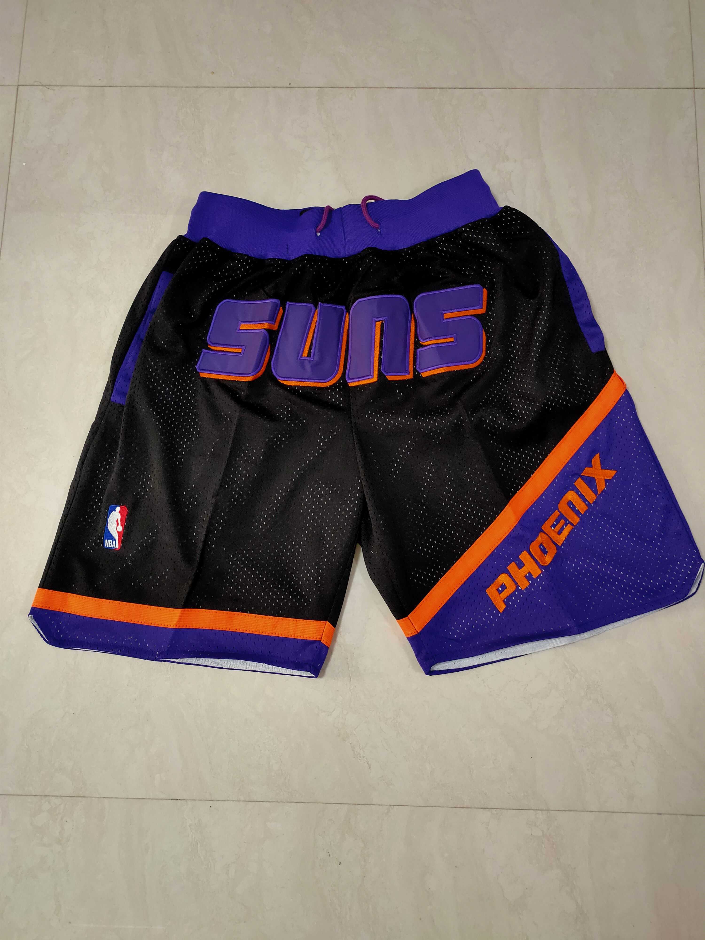 Men NBA 2021 Phoenix Suns Black Shorts